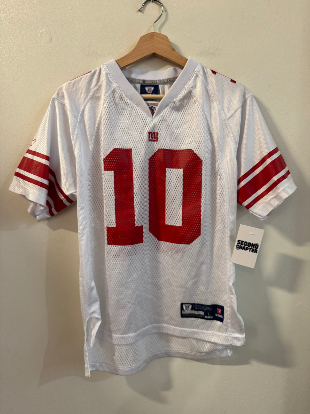 00s New York Giants Eli Manning Reebok Away Jersey (Youth L)