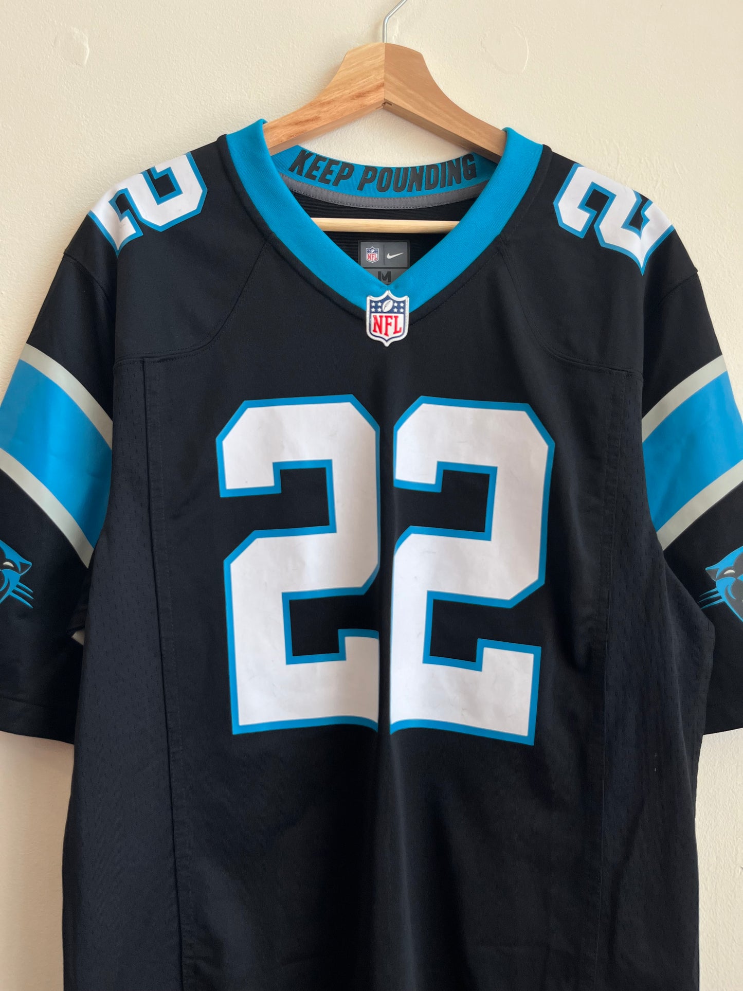 2022 Carolina Panthers Christian Mccaffery Home Nike NFL Jersey (M)