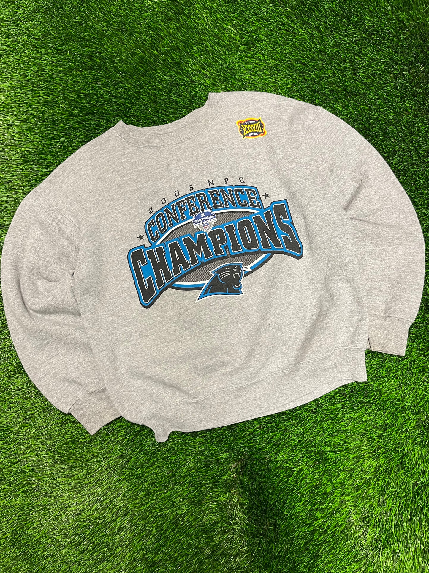 2003 Panthers NFC Conference Champions Crewneck (M)