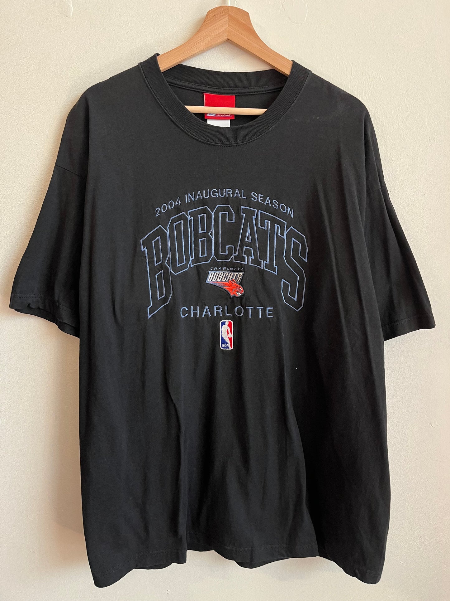 2004 Charlotte Bobcats Inaugural Season NBA Reebok Tee (L)