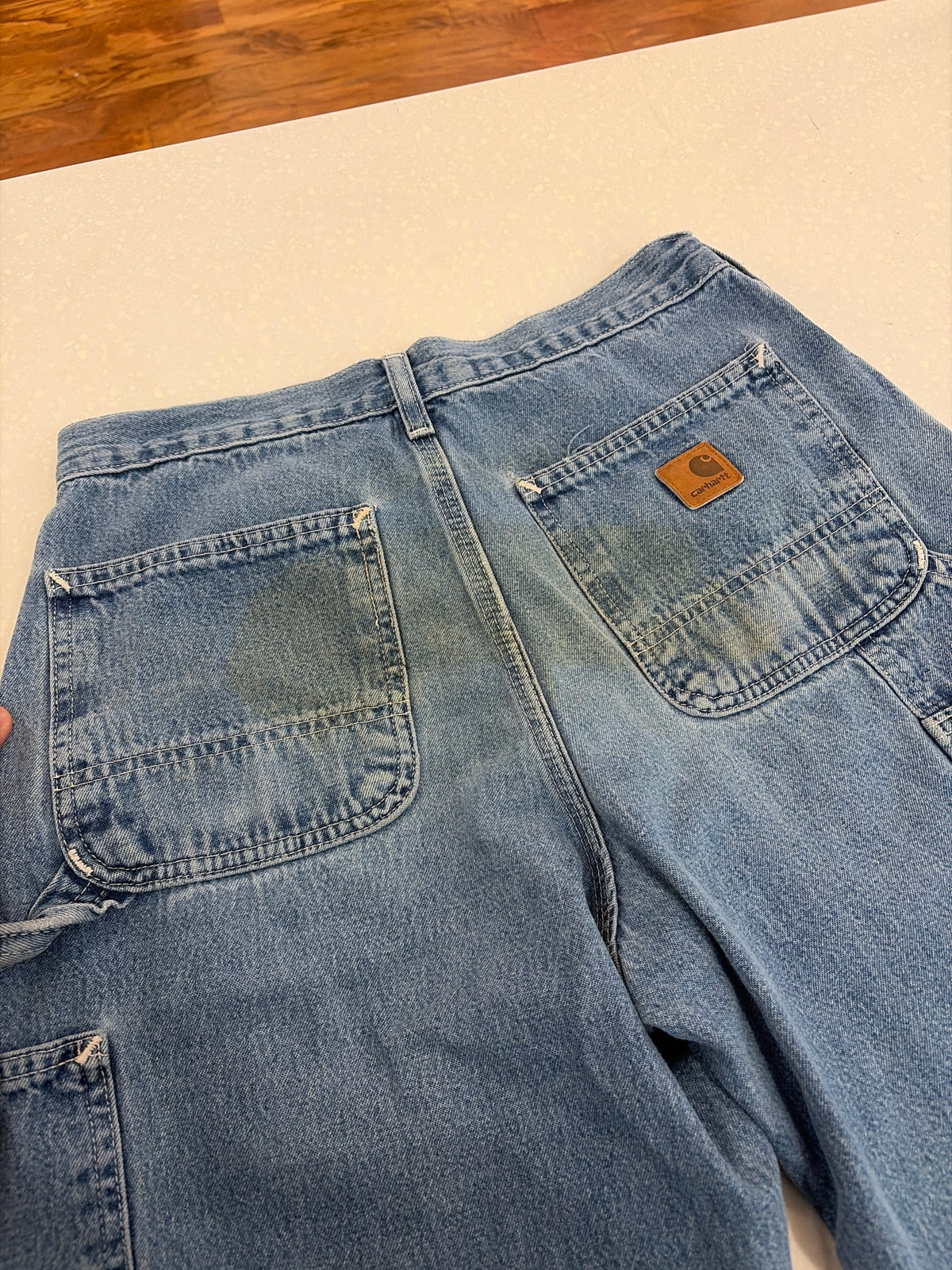 00s Carhartt Faded Carpenter Shorts (28)