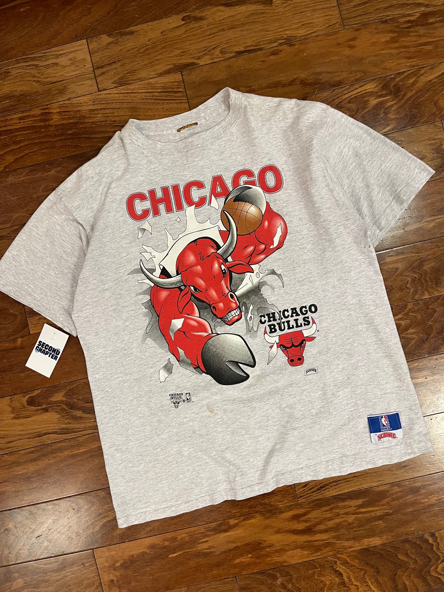 90s Chicago Bulls Breakthrough Nutmeg NBA Tee (XL)