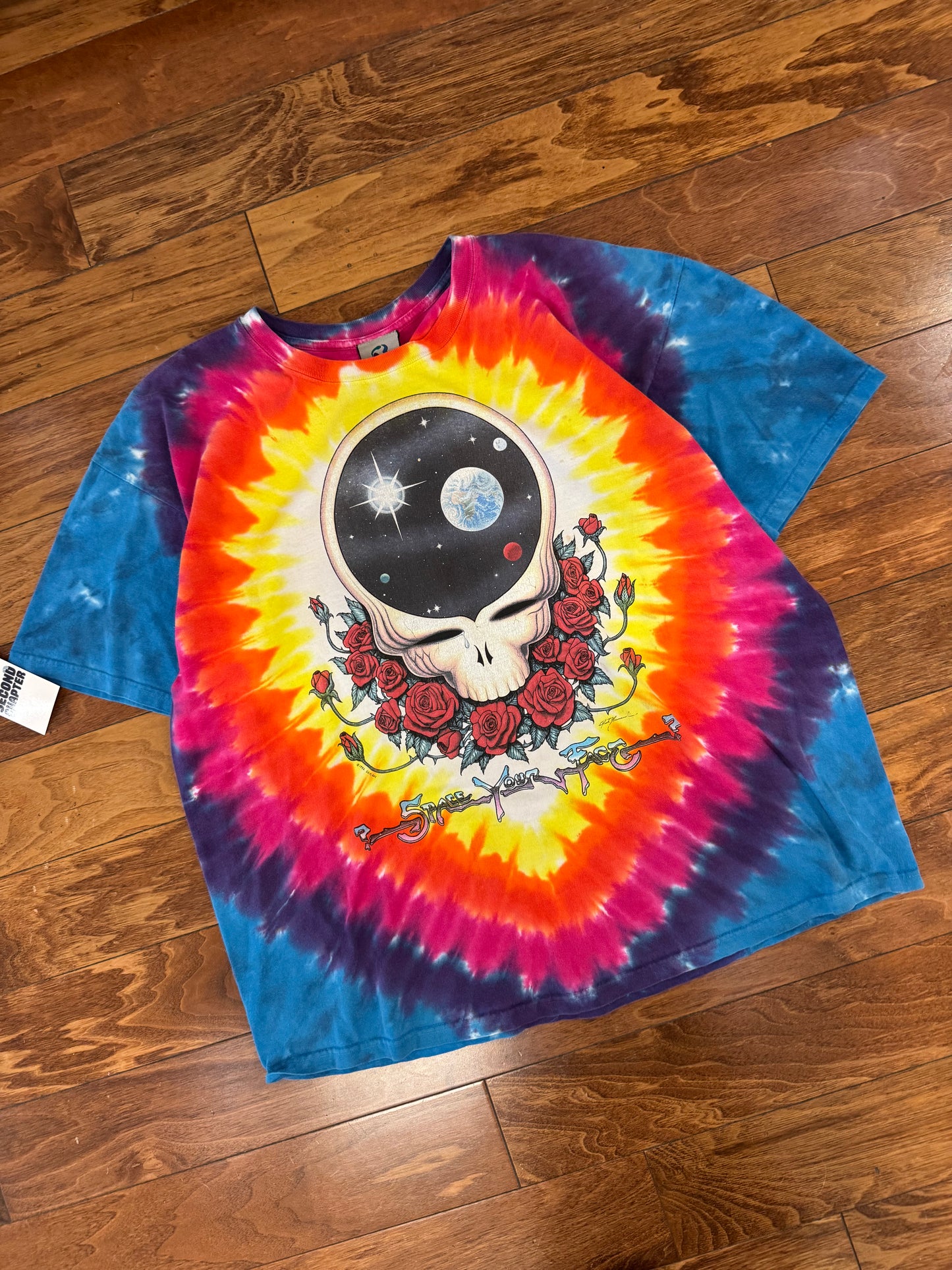 00s Grateful Dead "Dead Space" Liquid Blue Band Music Tee (XL)