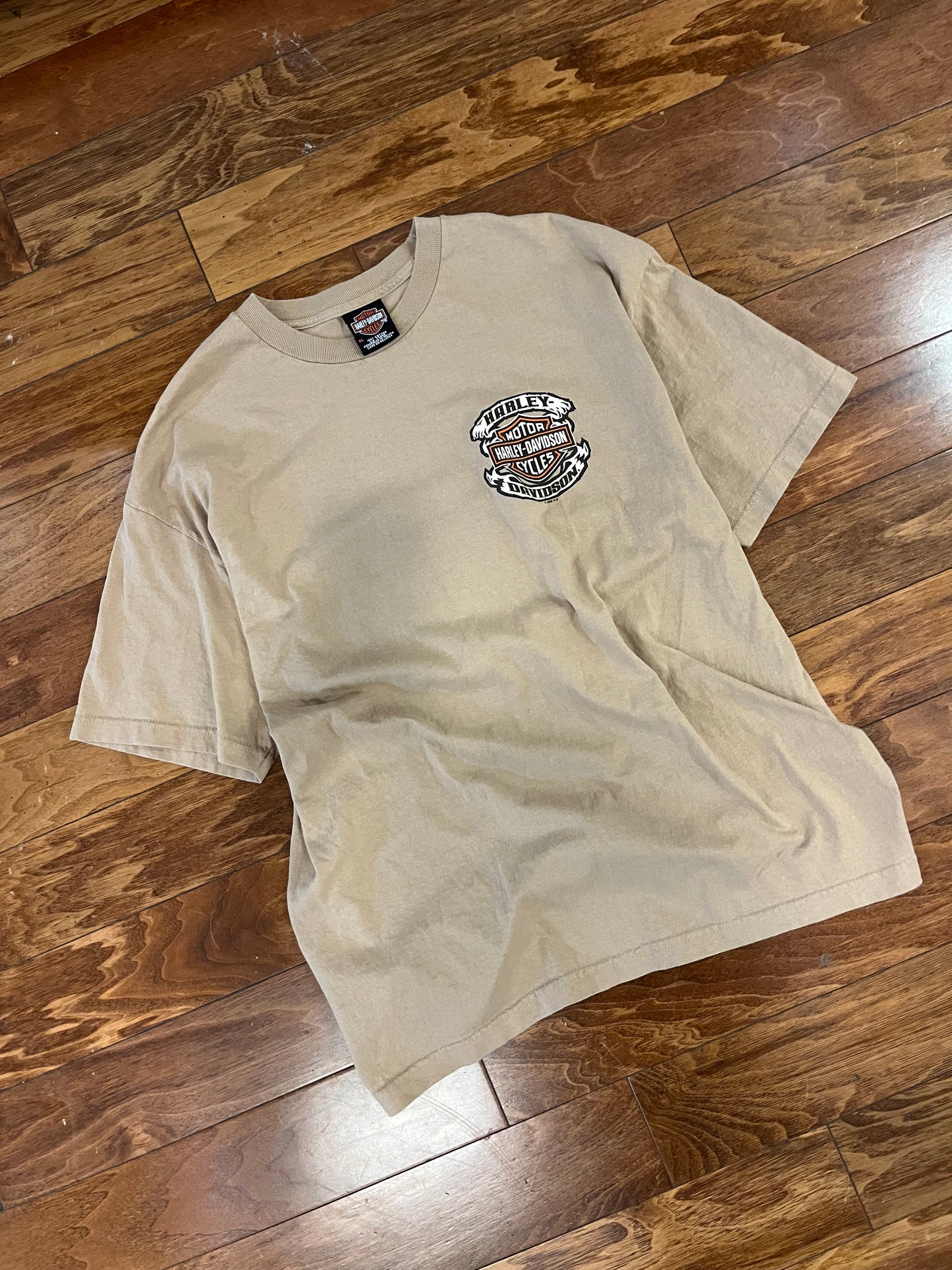 2008 Harley Davidson Roanoke Beige Tee (XL)