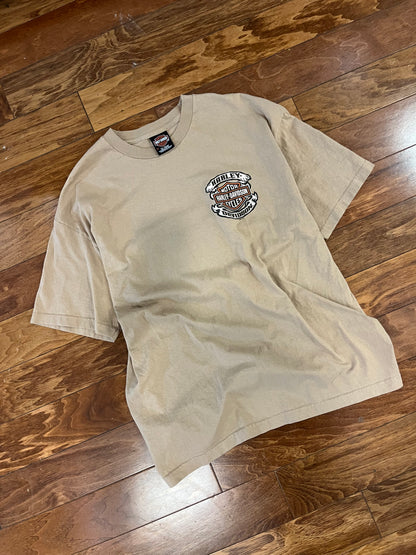 2008 Harley Davidson Roanoke Beige Tee (XL)