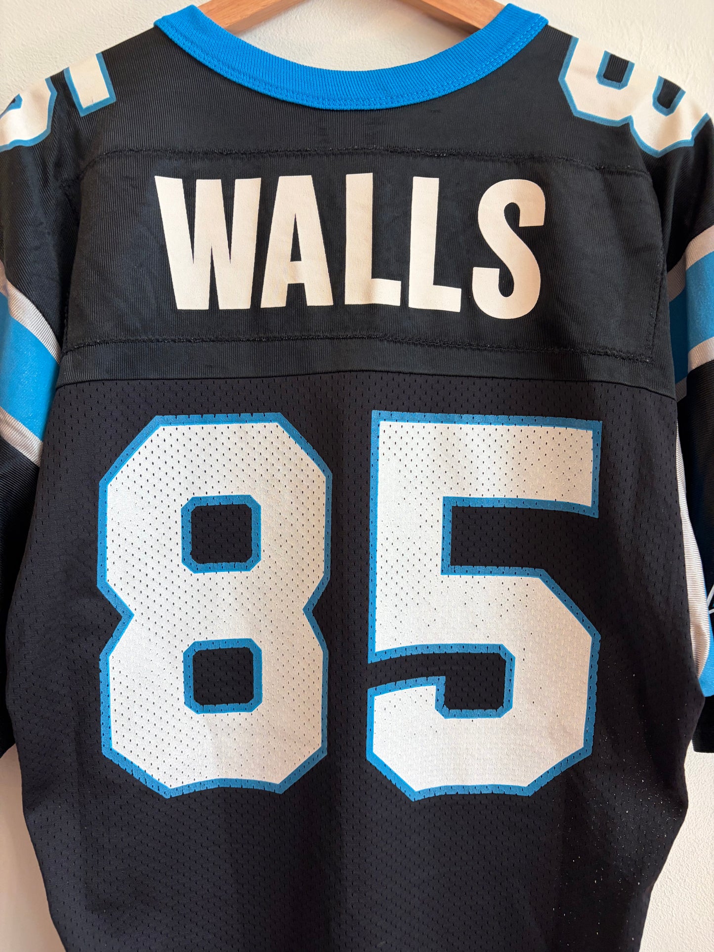 90s Carolina Panthers Wesley Walls Champion Home Jersey (M)
