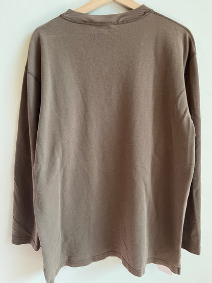 00s Harley Davidson Planet Woven Oversized Long Sleeve Shirt (M)