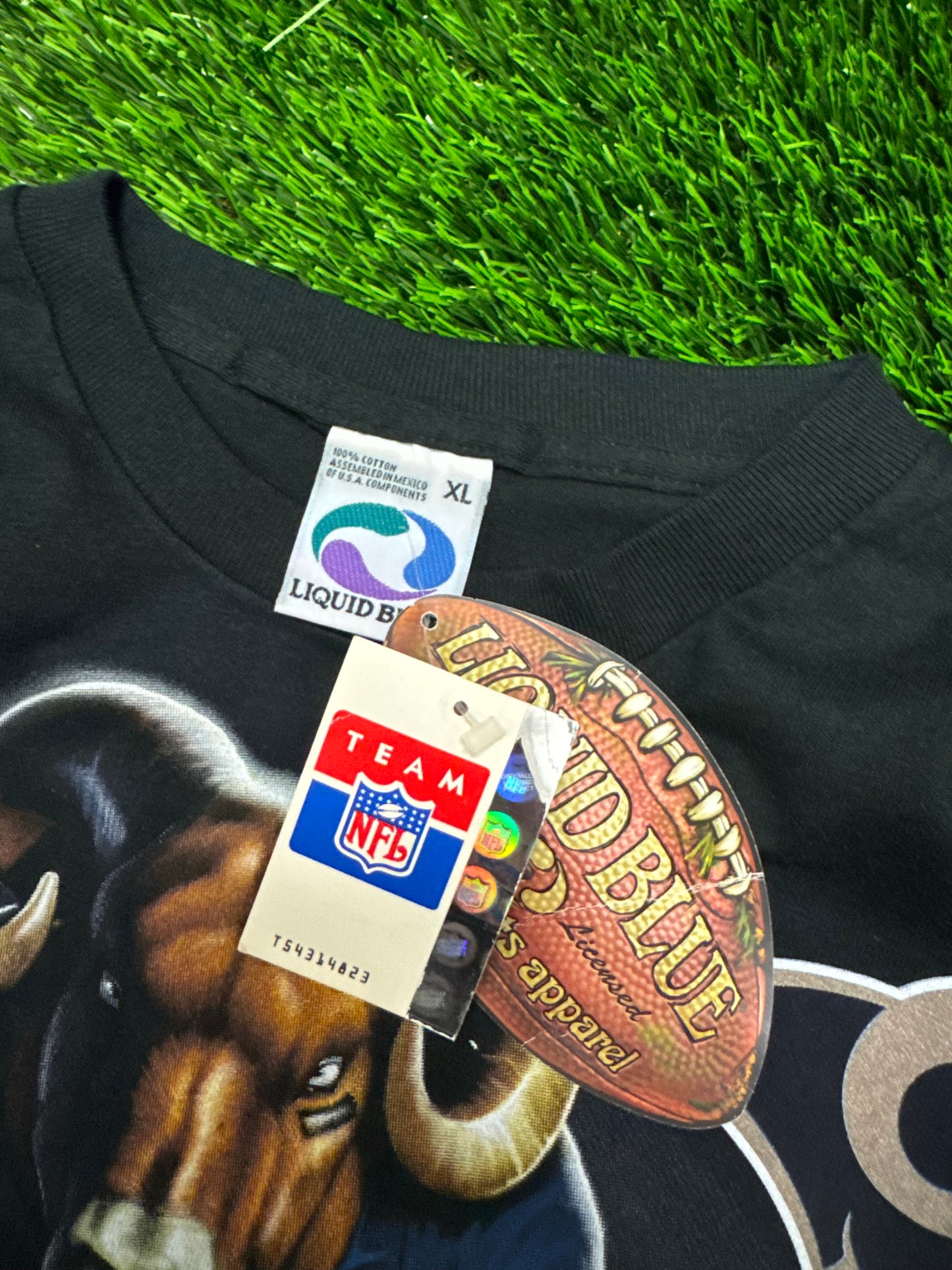 Vintage St Louis Rams Liquid Blue Center Deadstock Tee (XL)
