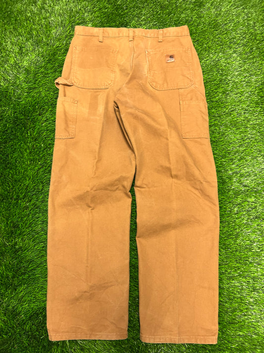 2011 Carhartt Dark Tan Carpenter Pants (35 x 32)