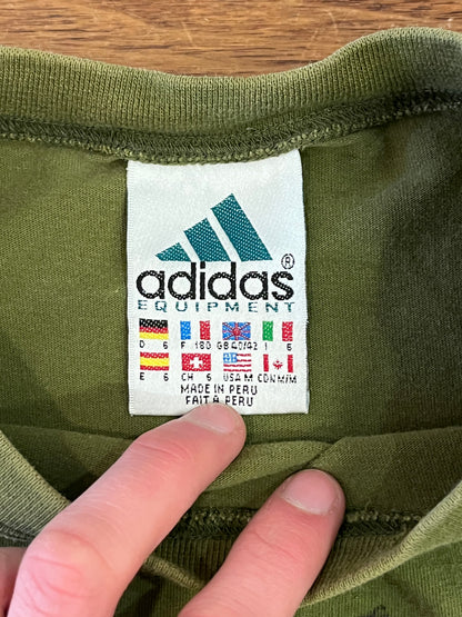90s Adidas Equipment Olive Tee (M)