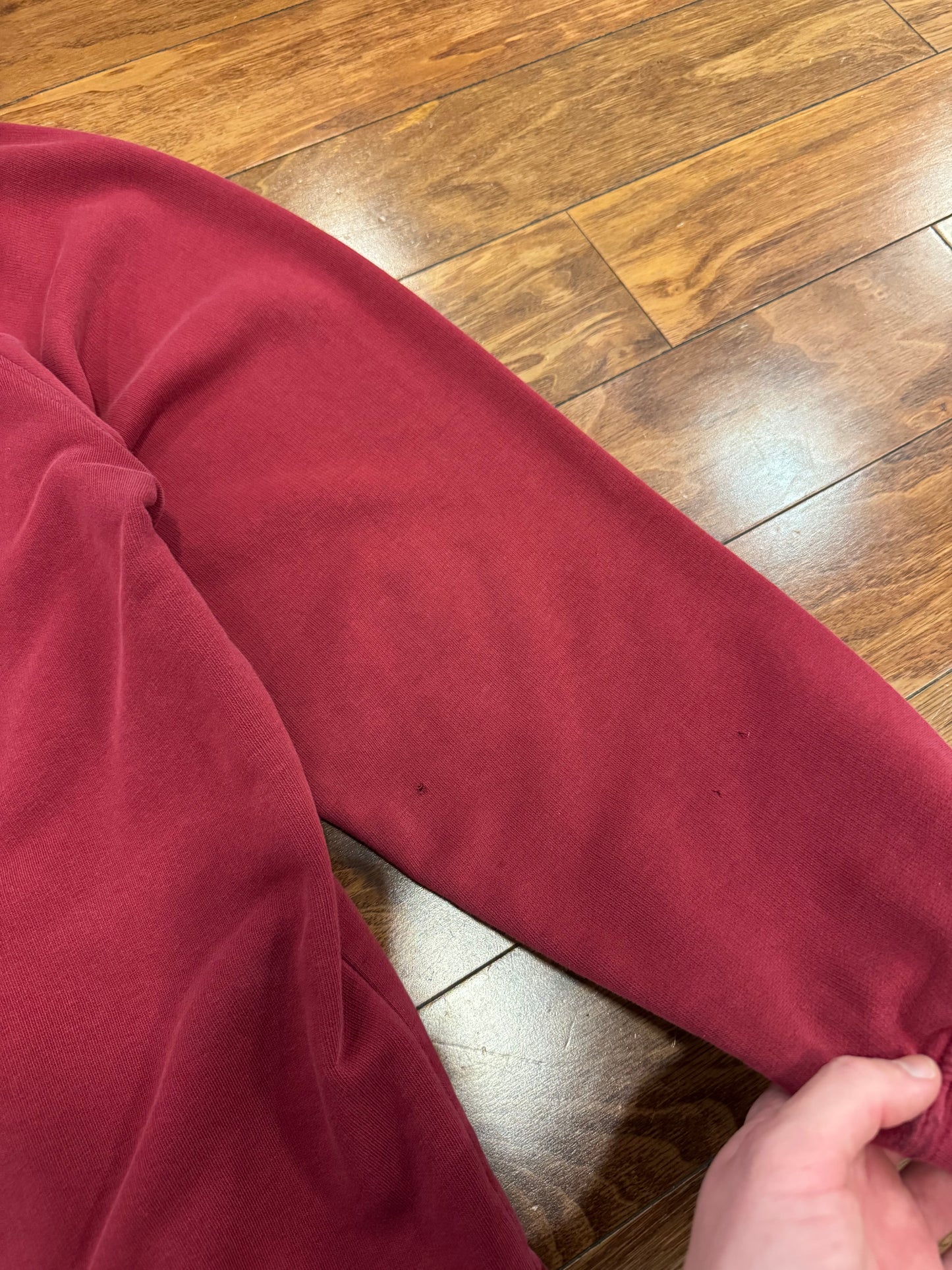 00s Nike Essential Swoosh Maroon Hoodie (XL)