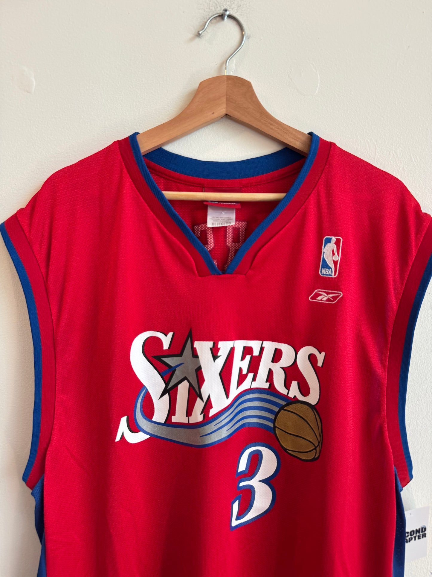 00s Philadelphia Sixers Allen Iverson Reebok Jersey (XL)