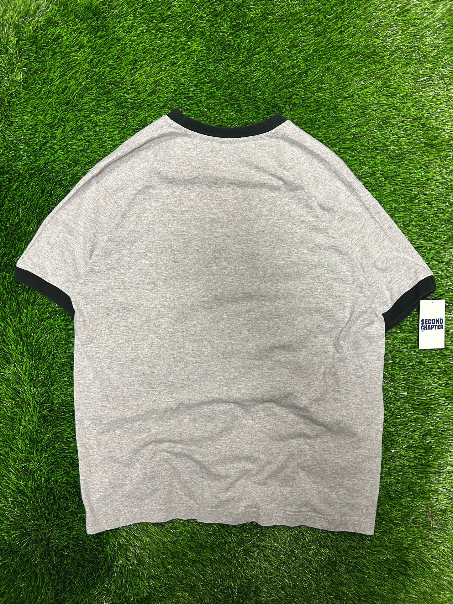 00s Philadelphia Eagles Reebok Grey Ringer Tee (L)