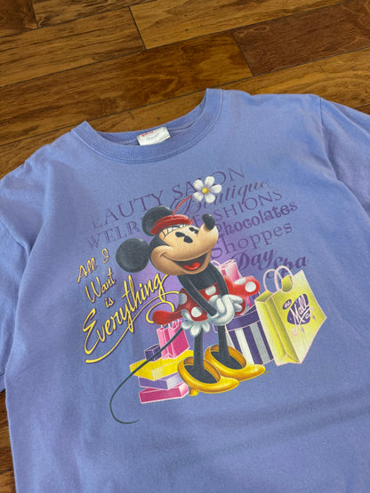 00s Disney Minnie Mouse Purple Tee (M)