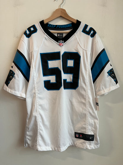 2016 Carolina Panthers Luke Kuechly Nike Away Jersey (L)