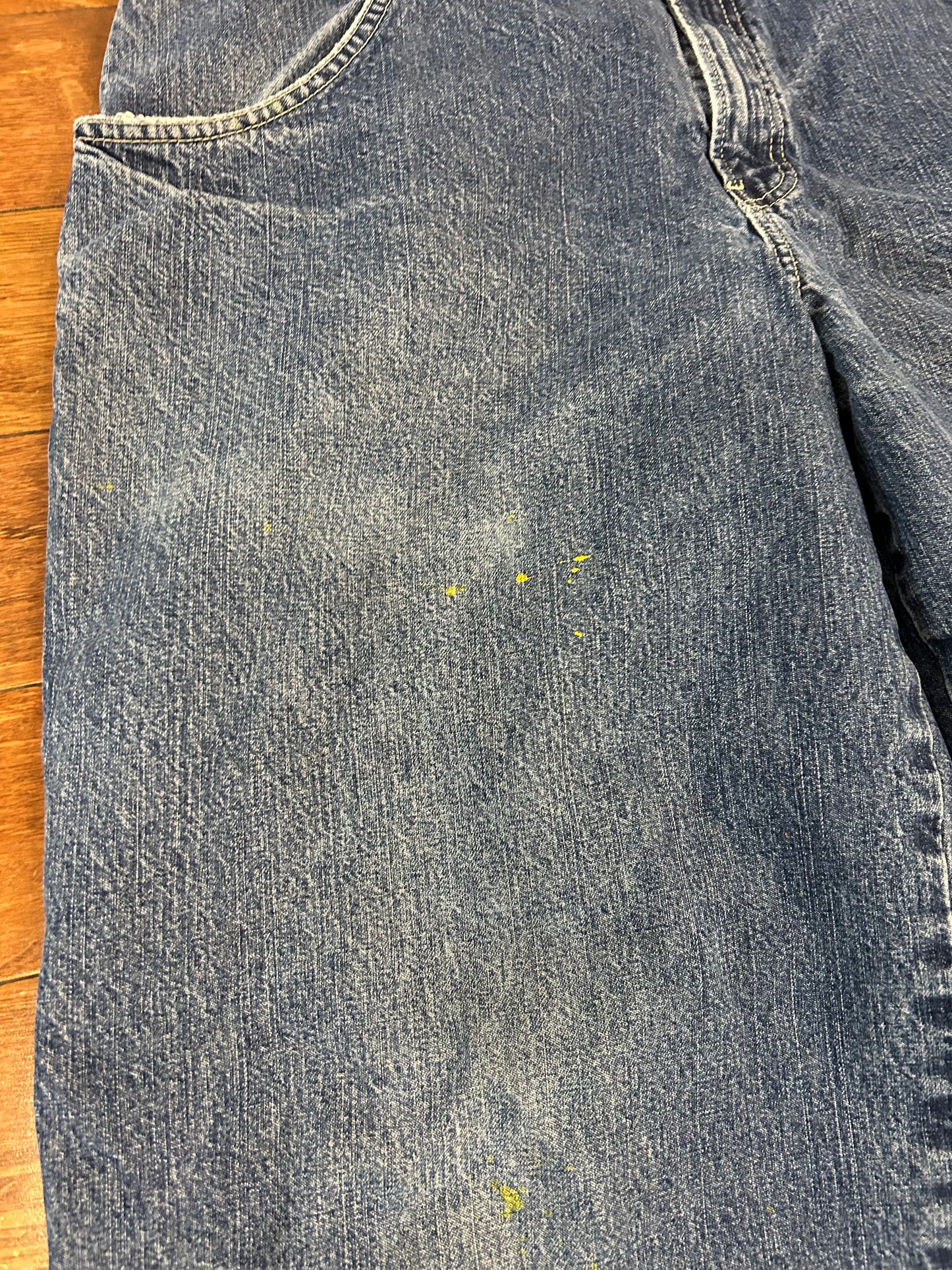 00s Jnco Dark Wash Vintage Tribal Jeans (36 x 29)