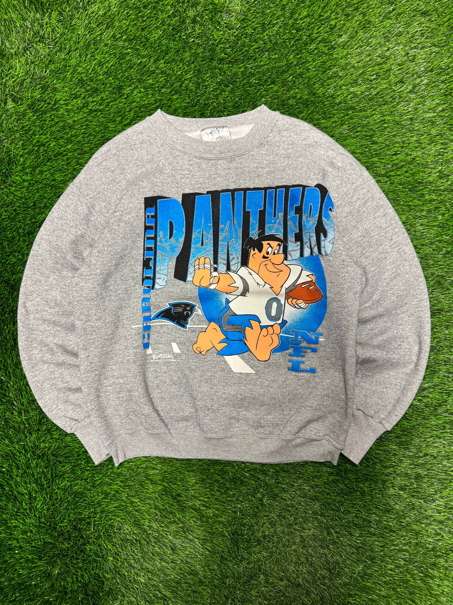 1993 Carolina Panthers The Flintstones Vintage Crewneck (L)