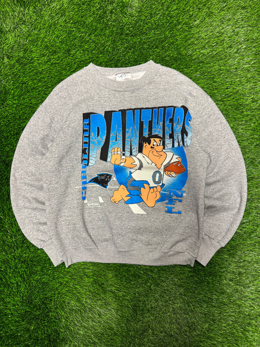 1993 Carolina Panthers The Flintstones Vintage Crewneck (L)