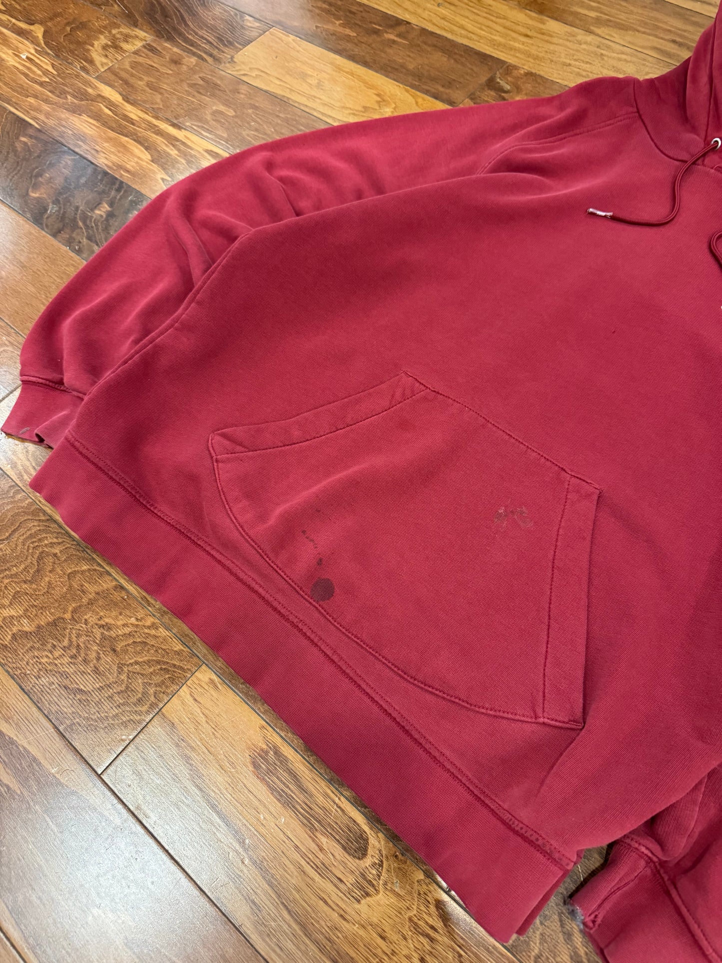 00s Nike Essential Swoosh Maroon Hoodie (XL)