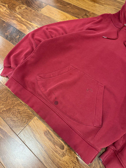 00s Nike Essential Swoosh Maroon Hoodie (XL)