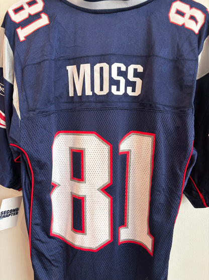 00s New England Patriots Randy Moss Reebok Jersey (S)