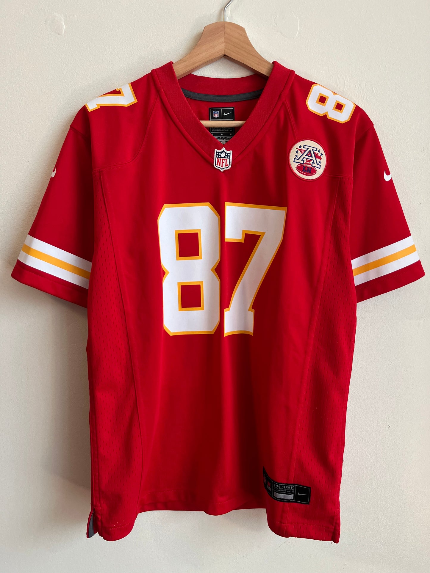 Kansas City Chiefs Travis Kelce Nike Home Jersey (Youth L)