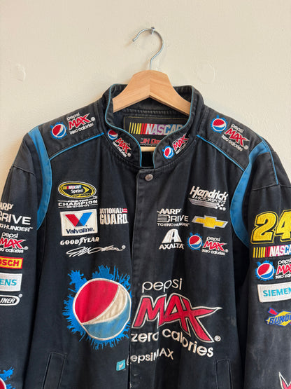 00s Pepsi Max Vintage Faded Nascar Racing Jacket (L)