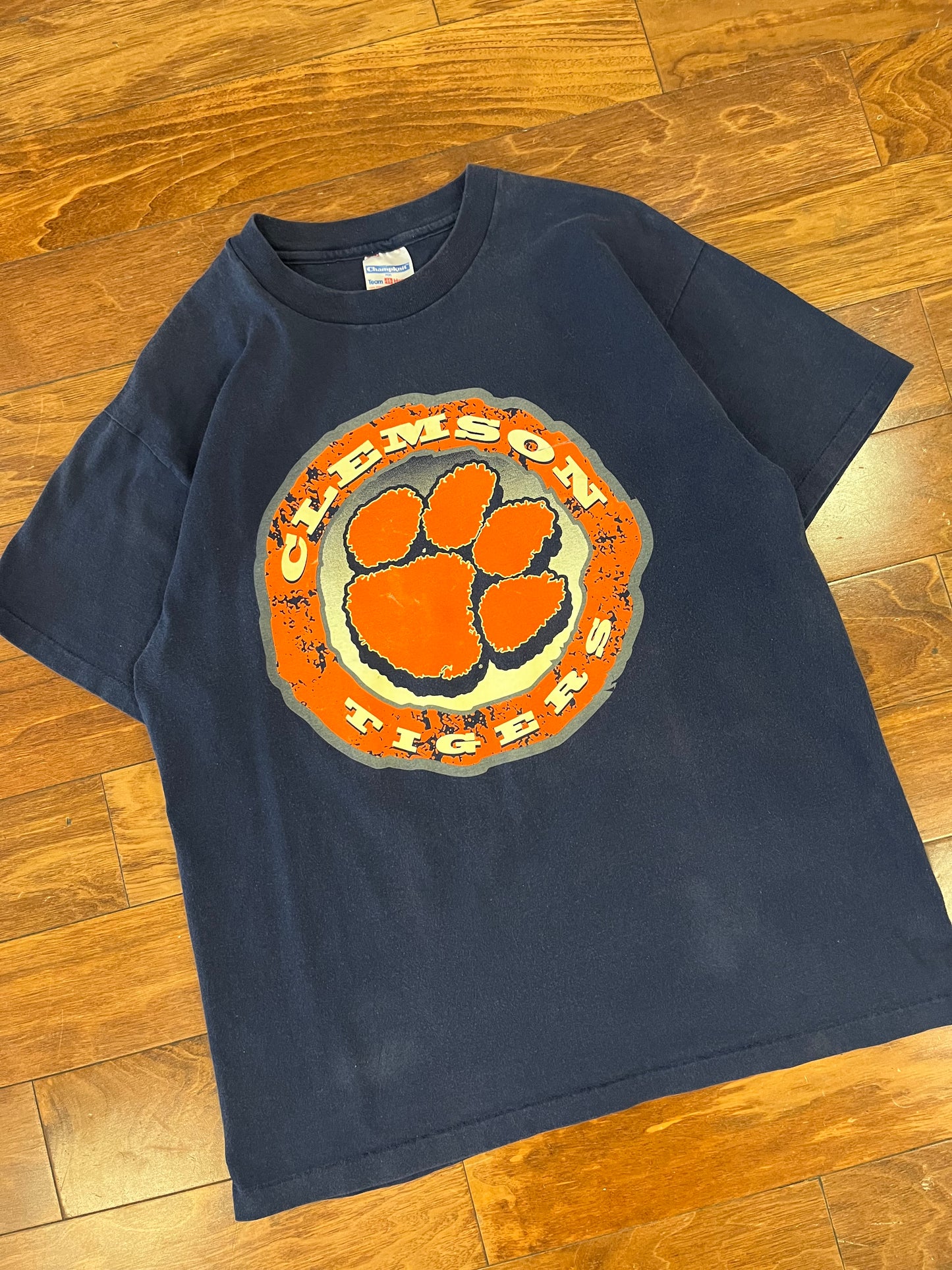 90s Clemson Tigers Essential Navy Tee (L)