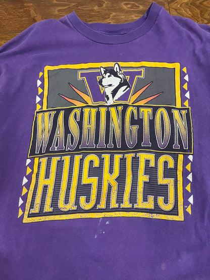 90s Washington Huskies College Graphic Tee (XL)