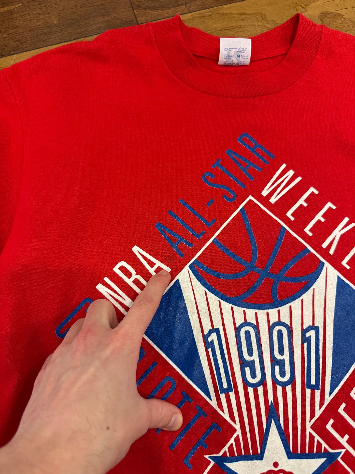 1991 All Star Weekend Vintage Logo 7 Tee (XL)