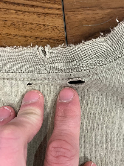00s Carhartt Oatmeal Pocket Tee (Repair) (XL)