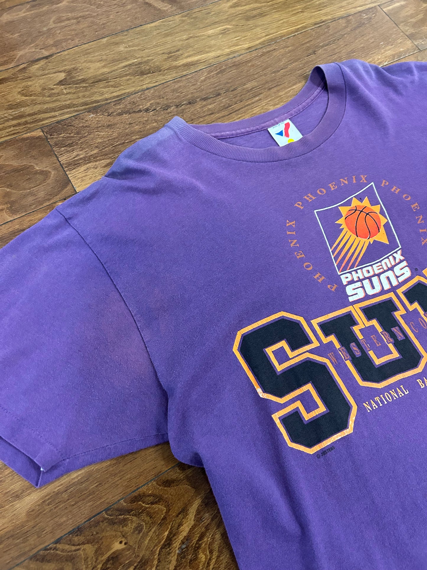 90s Phoenix Suns NBA Faded Purple Tee (XL)