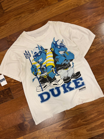 1993 Duke Blue Devils Cartoon Mascots Vintage Tee (XL)