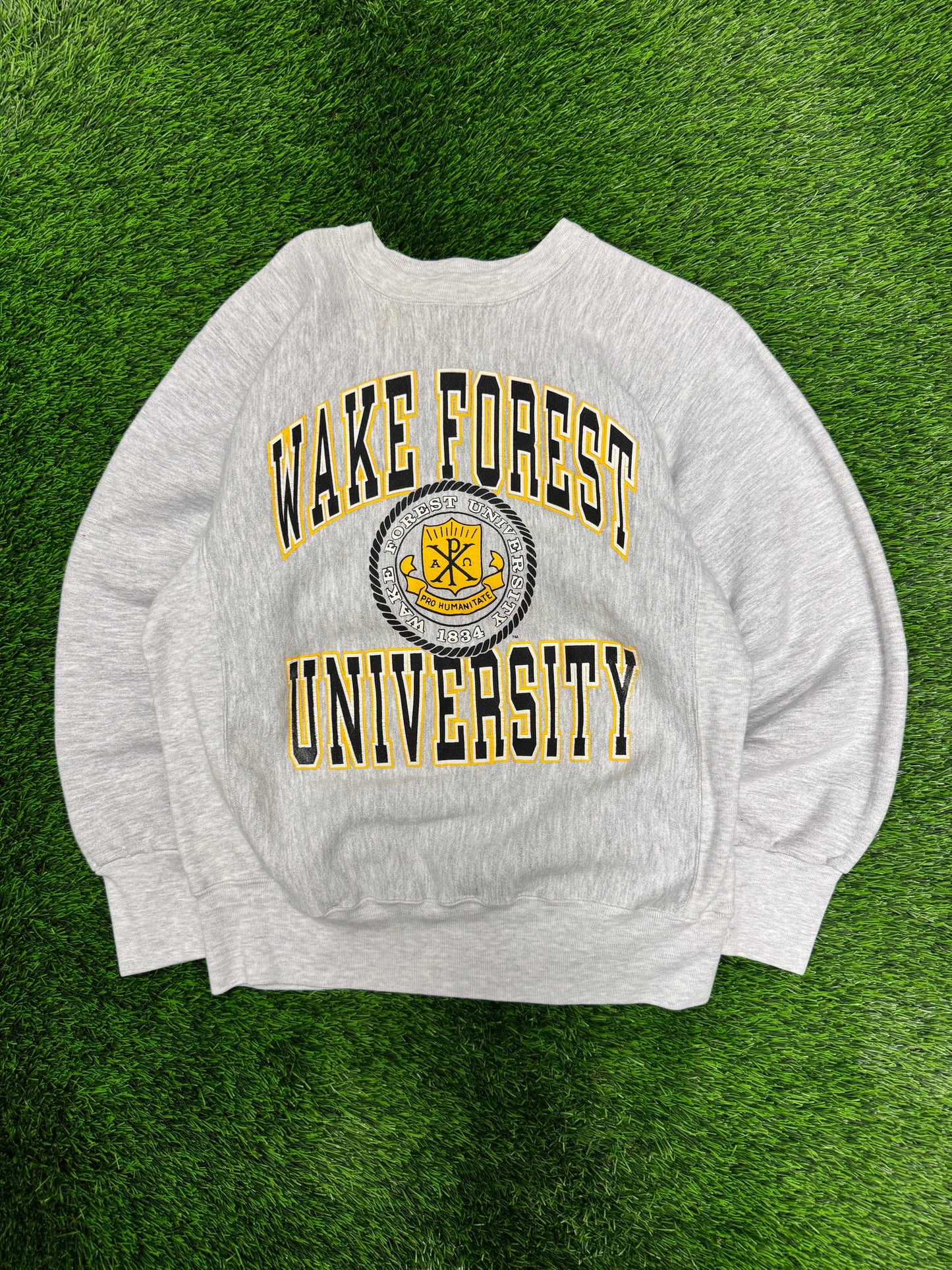 90s Wake Forest University Reverse Weave Vintage Crewneck (L)