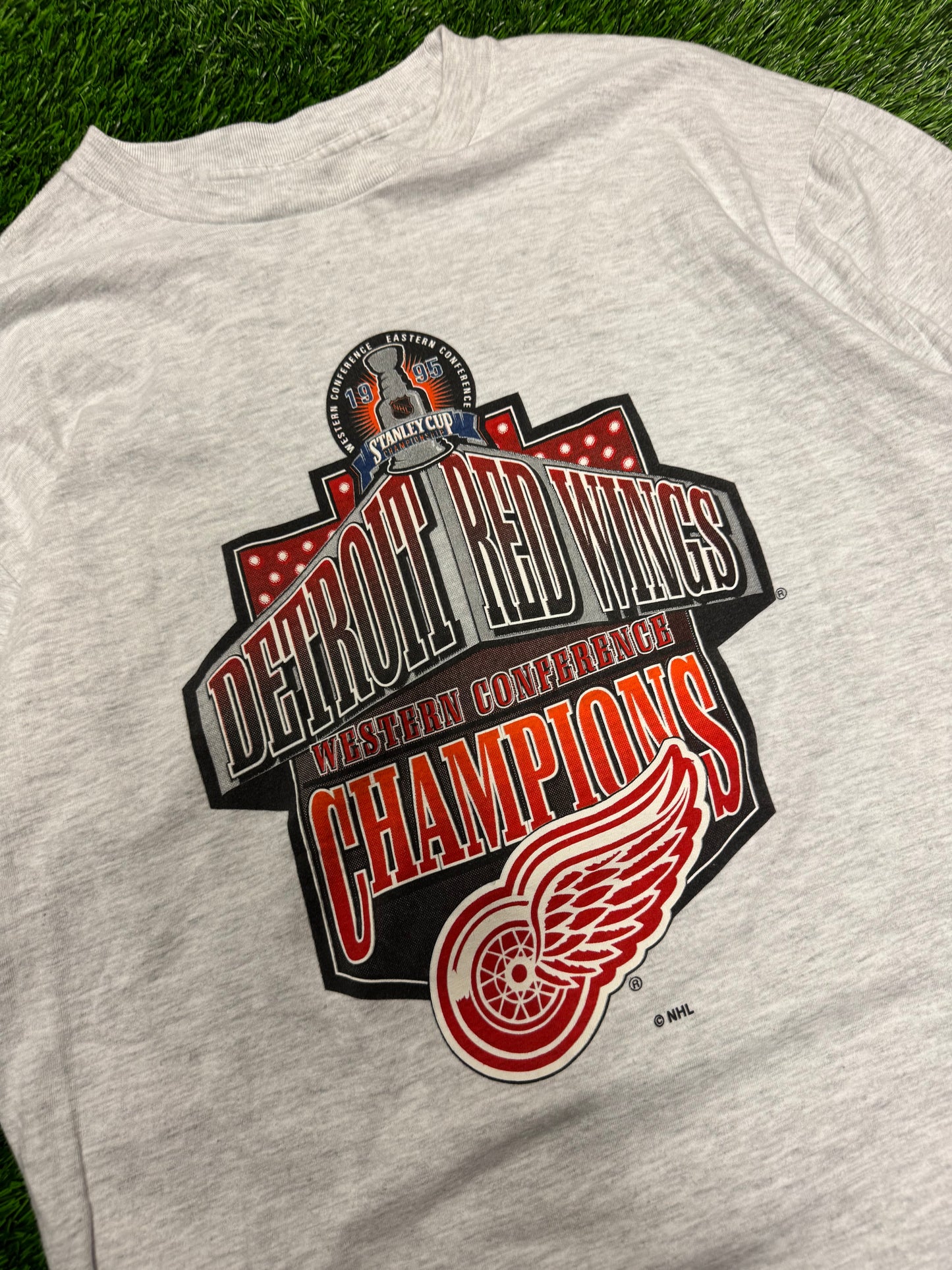 1995 Detroit Red Wings Stanley Cup Champions Vintage NHL Tee (XL)