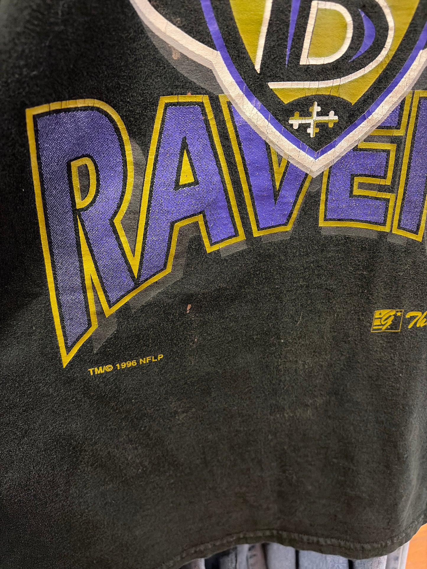 1996 Baltimore Ravens Banned Logo Tee (XL)