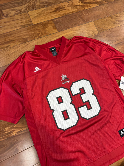 00s NC State Adidas #83 Football Jersey (XL)