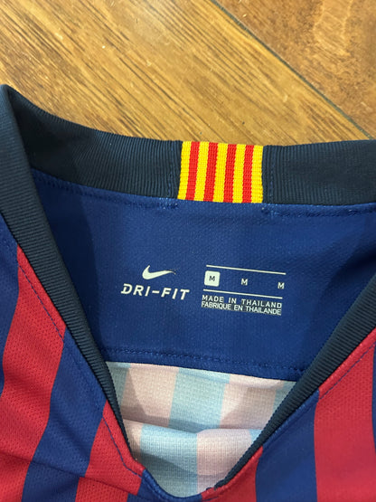 FC Barcelona Lionel Messi #10 2018 Nike Home Kit Soccer Jersey (M)