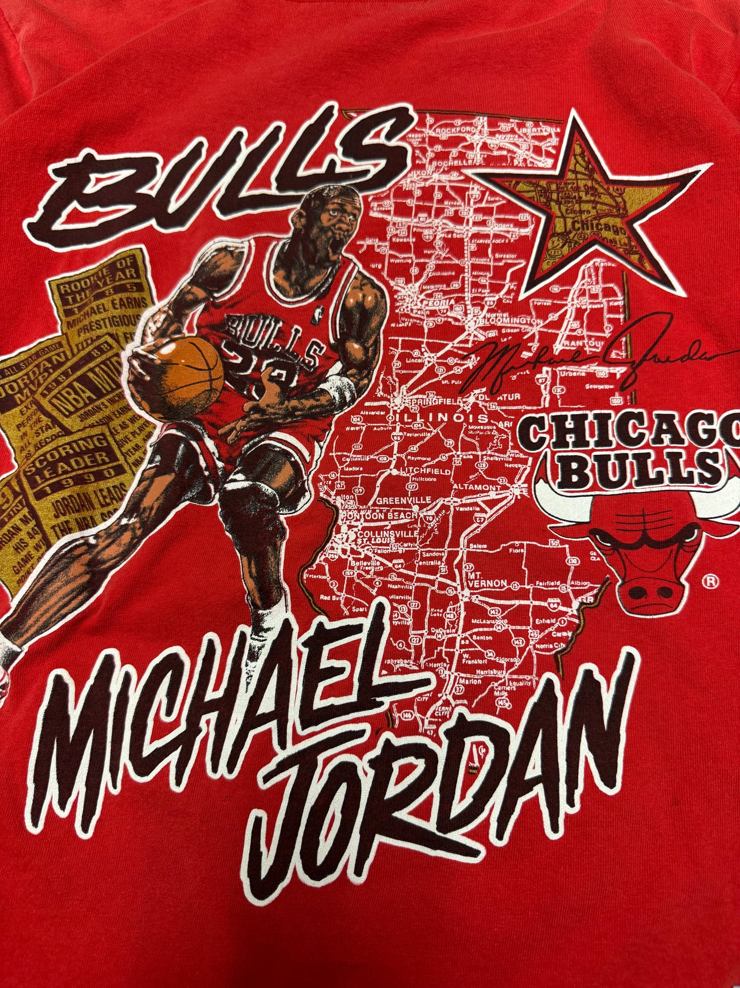 90s Michael Jordan Chicago Bulls Nutmeg Vintage NBA Tee (M)