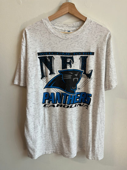 1993 Carolina Panthers NFL Grey Belton Tee (L)