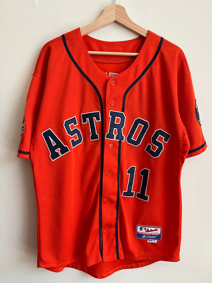 2015 Houston Astros Evan Gattis 50th Anniversary Stitched Majestic Jersey (S)