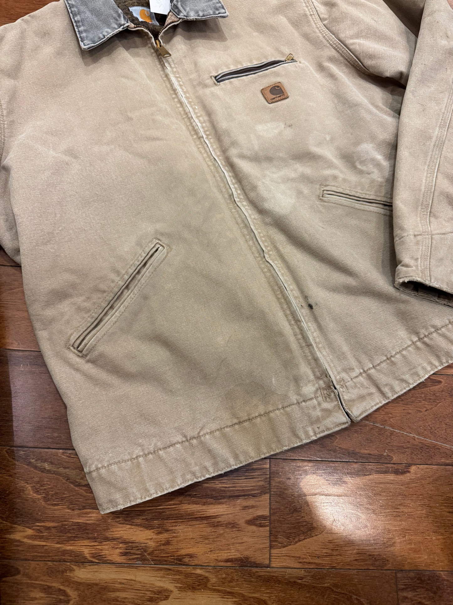 00s Carhartt Detroit Sand Faded Jacket (L)