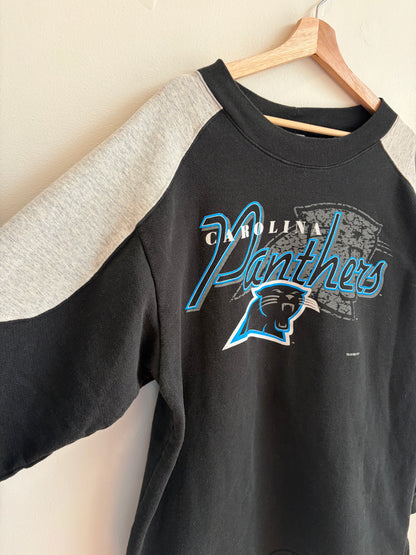1995 Carolina Panthers True Fan Two Tone Crewneck (L)
