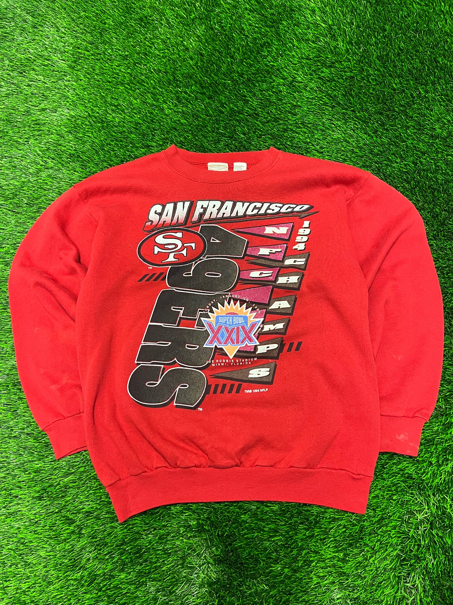 1994 San Francisco 49ers Super Bowl Vintage NFL Crewneck (L)