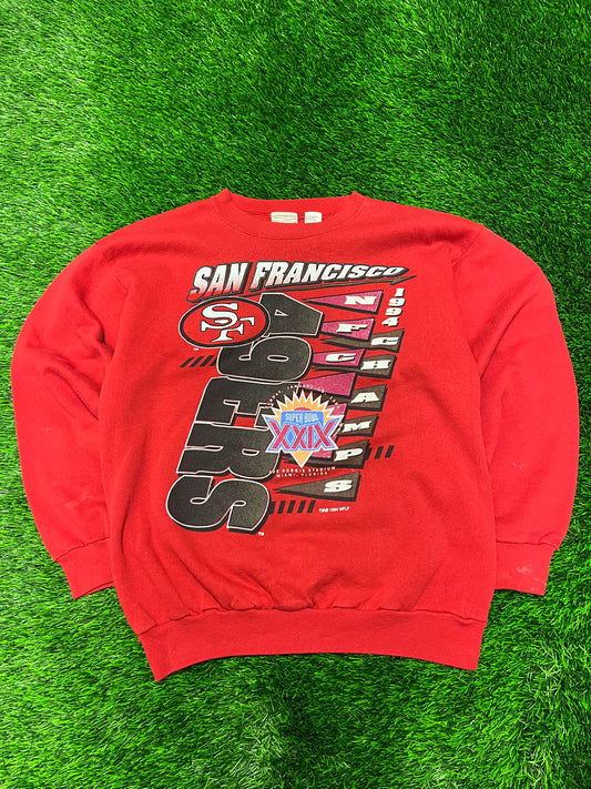 1994 San Francisco 49ers Super Bowl Vintage NFL Crewneck (L)