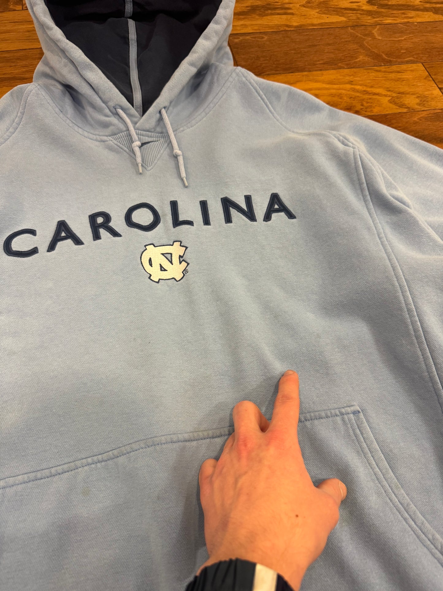 00s UNC Nike Center Swoosh Vintage Hoodie (XL)