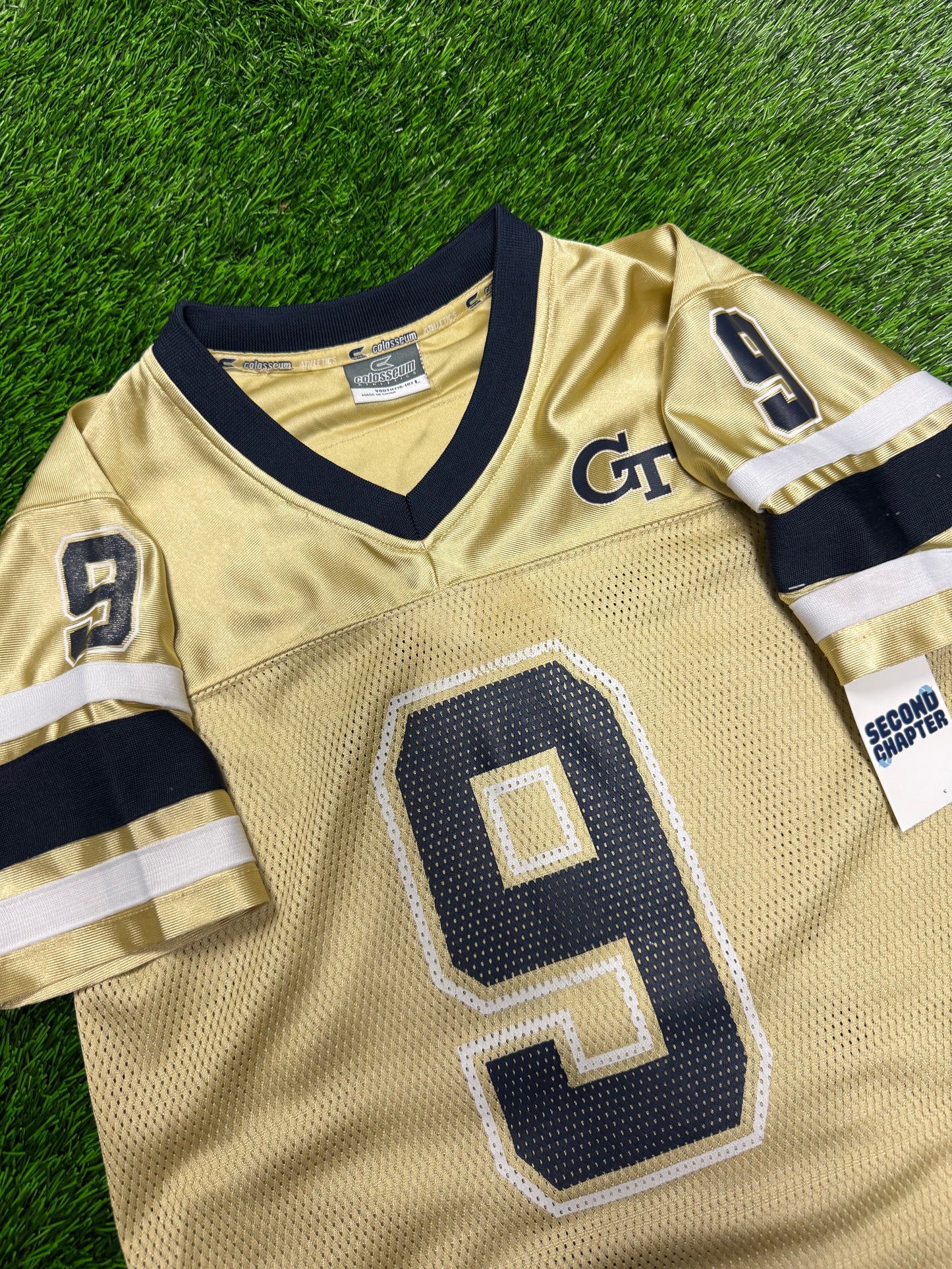00s Georgia Tech University #9 Vintage Football Jersey (Youth L)