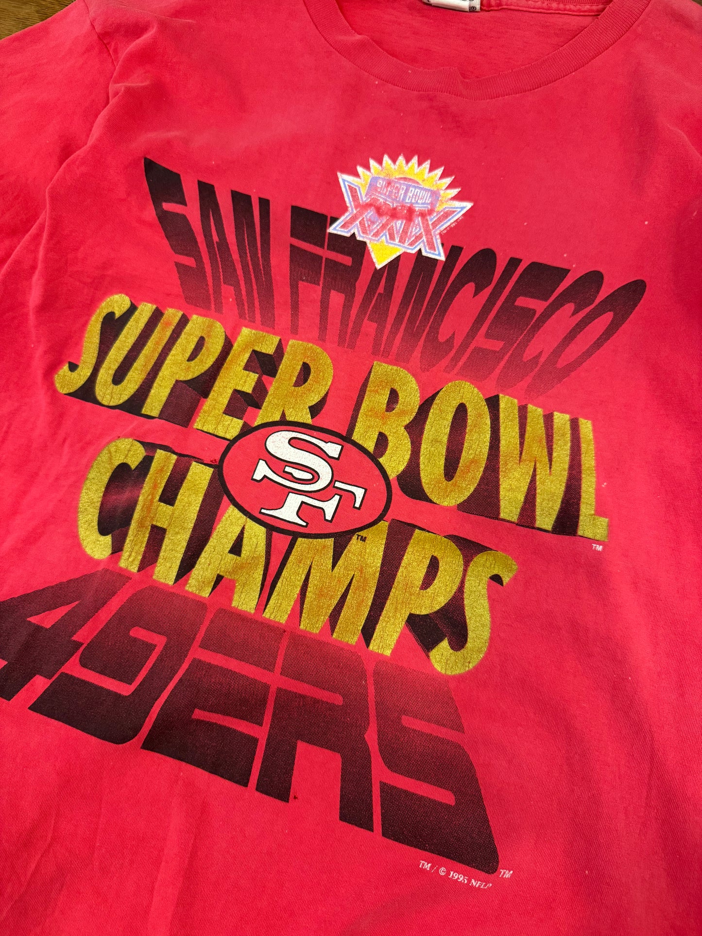 1995 San Francisco 49ers Big Spell Out Vintage Tee (XL)