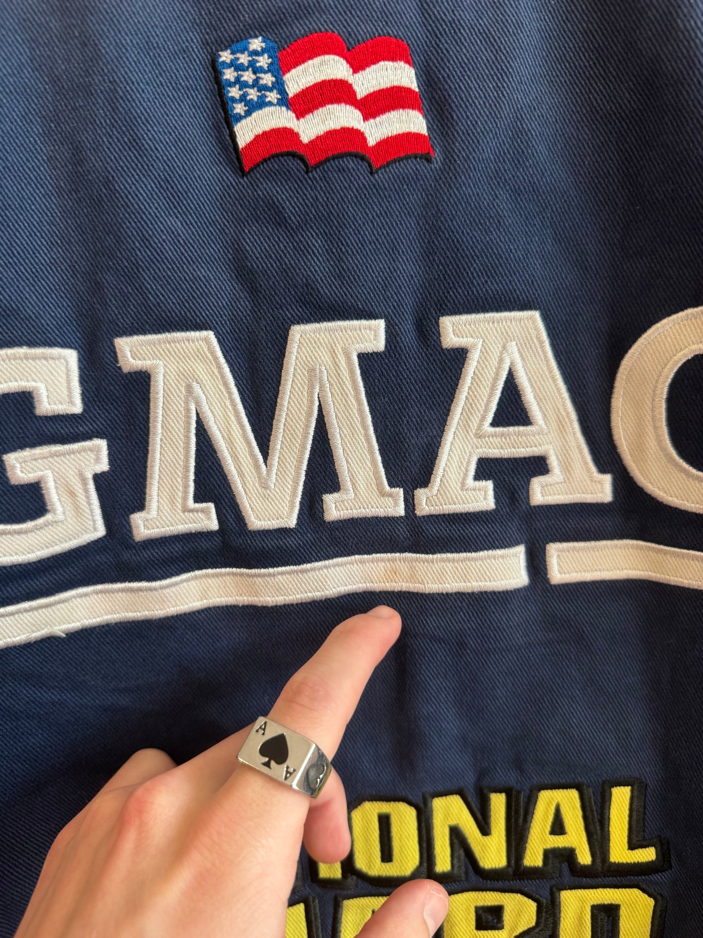 00s Dale Earnhardt National Guard Faded Nascar Racing Jacket (M)