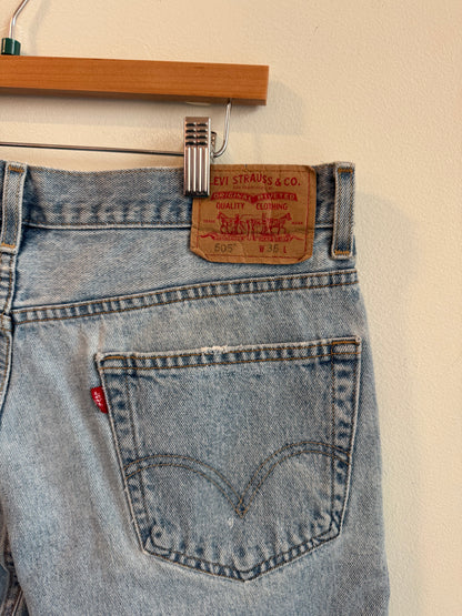 2003 Levi's 505 Blue Shorts (36)